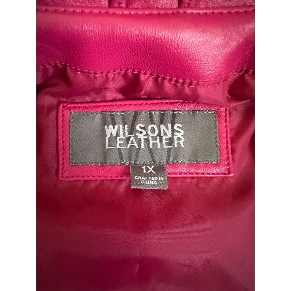 Wilsons Leather Fuchsia Jacket - Picture 5 of 7